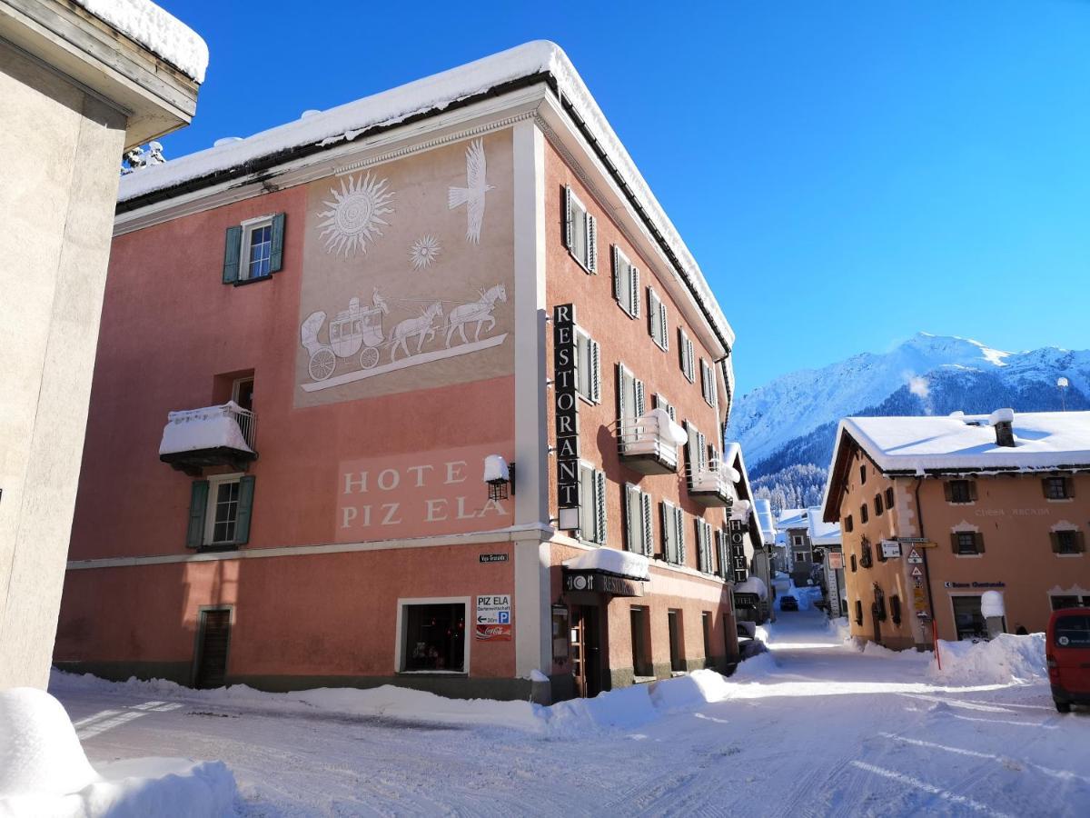 Historisches Hotel Piz Ela Bergün Buitenkant foto